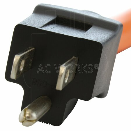 Ac Works 1ft Household Adapter 15A Plug to 30A RV/Marine L5-30R Female Connector RV515M30-012